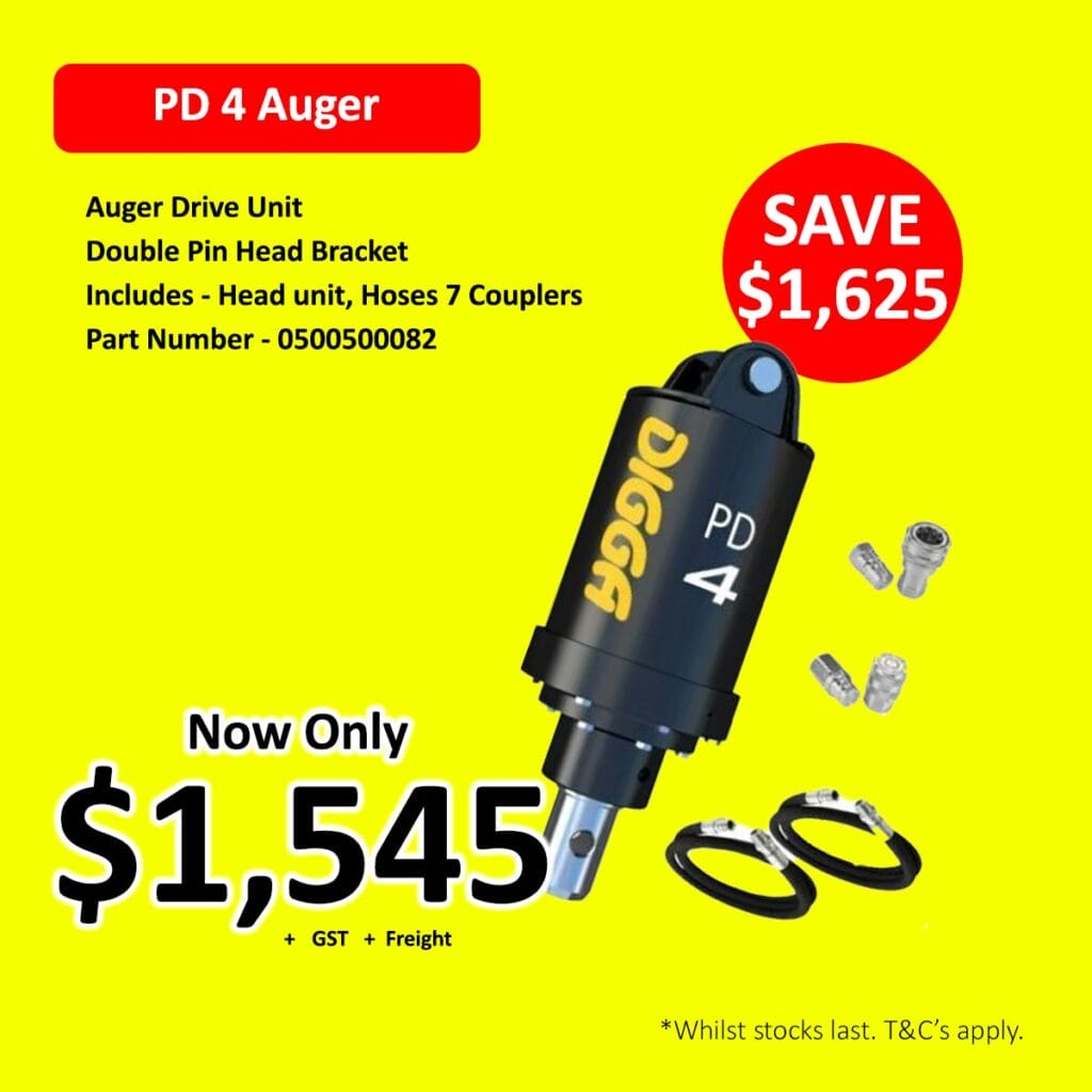 Auger drive unit with hoses and brackets, sale price $1,545, save $1,625.