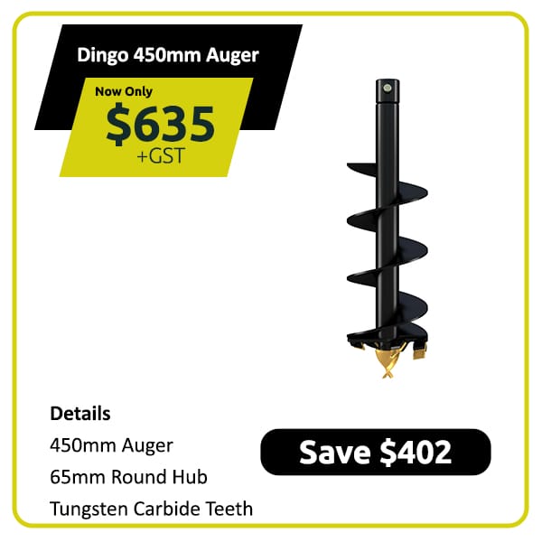 Black auger with sale price $635, saving $402, and product details listed on the side.