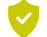 Yellow-Mono-Icon_02 Hire 5 check shield icon in yellow