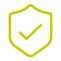 Yellow-Outline-Icon_04 Sales 3 check shield icon